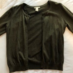 H&M Olive Green Cardigan